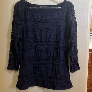 White House Black market navy blue blouse.